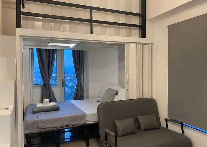 Victoria Sports Tower A2 Loft Shortwalk Mrt Gma Free Pool Manila